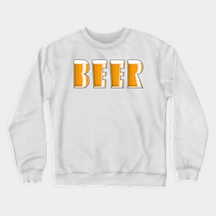 Beer Typography Crewneck Sweatshirt